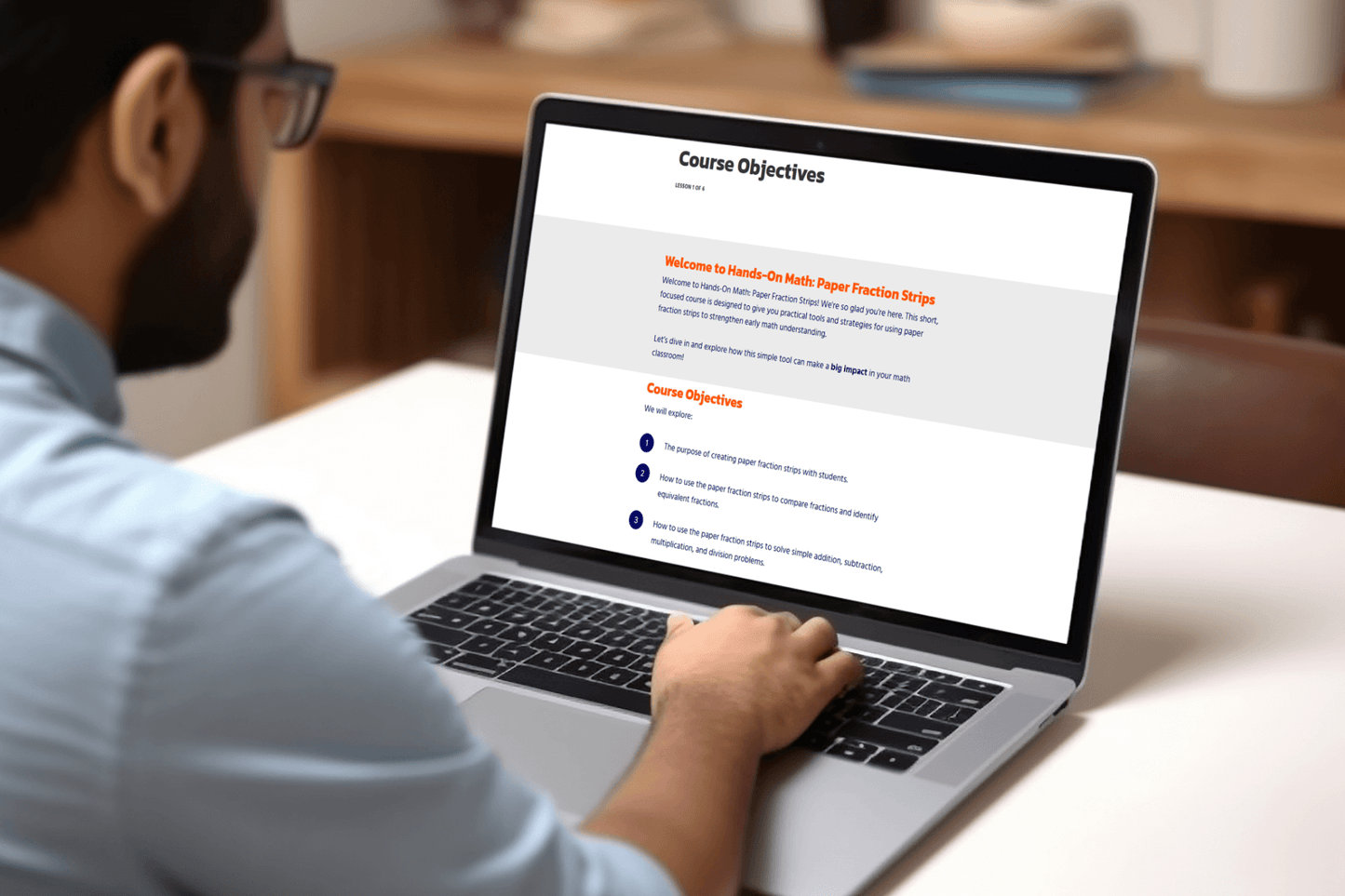 Hands-On Math: Paper Fraction Strips Micro Course