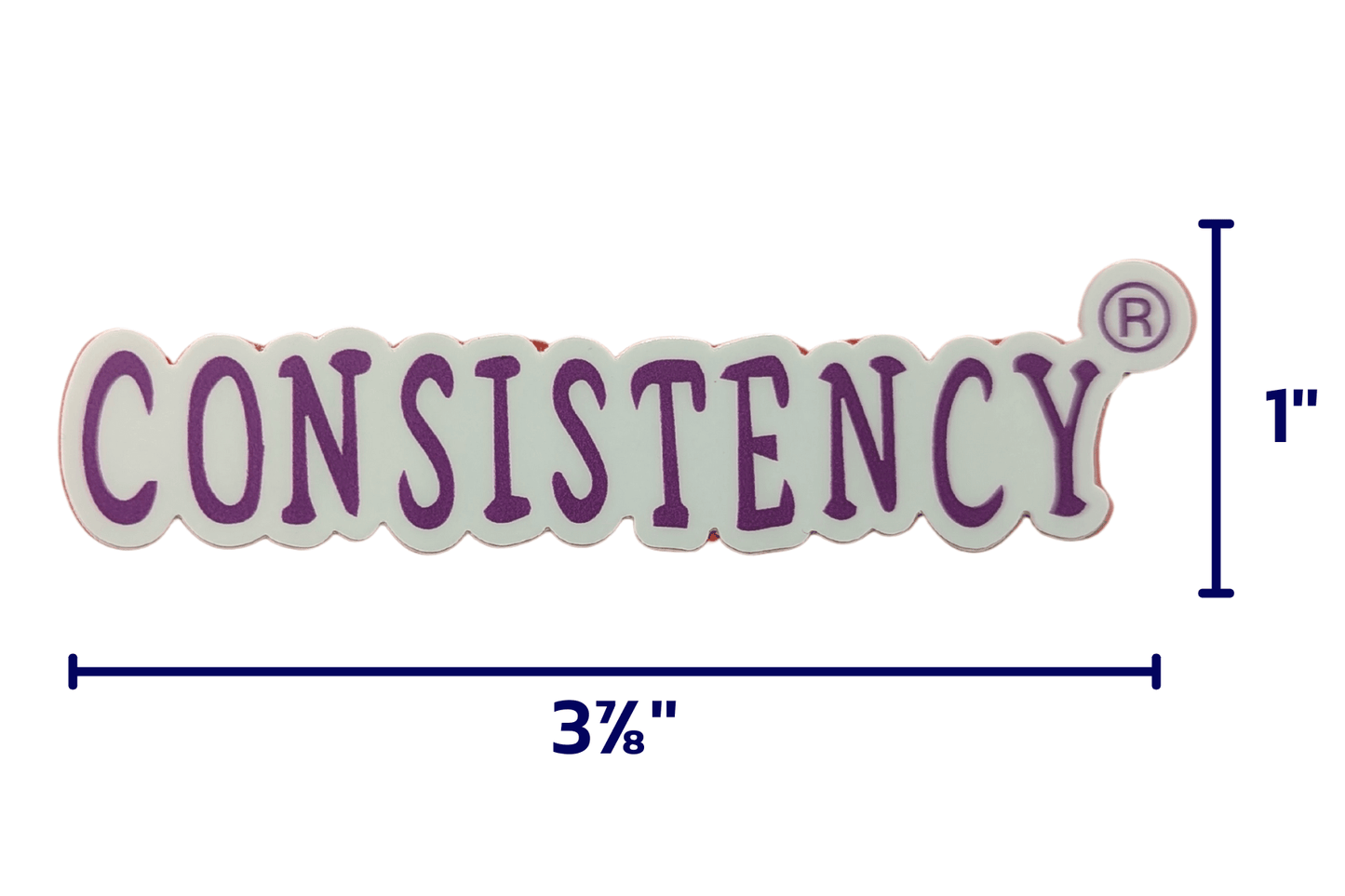 The Consistency® Sticker is purple (Executing) and is 3 7/8'' x 1'' 