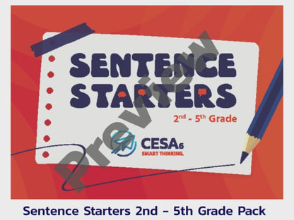 Sentence Starters