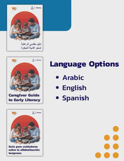 Preview of content of the Caregiver Guide to Early Literacy.